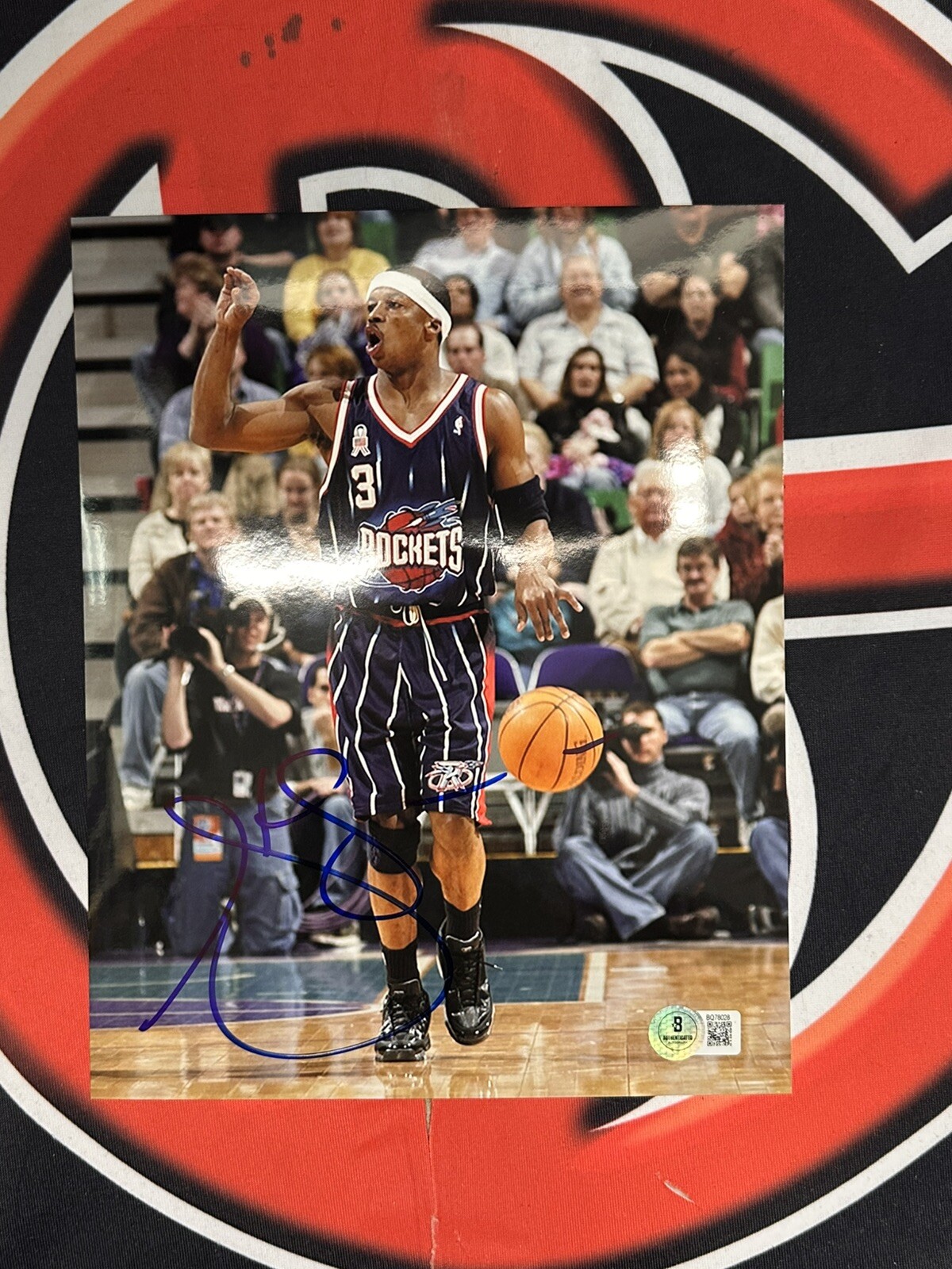 Steve Francis Autographed Signed Maryland Terrapins Houston Rockets 8x10 Photo Beckett 