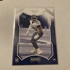2021 Playoff Football #280 Monty Rice Rc  Titans