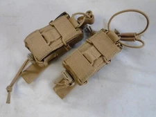 TYR Coyote Molle (SET OF 2) Adjustable Combat Pistol Happy Mag Pouches