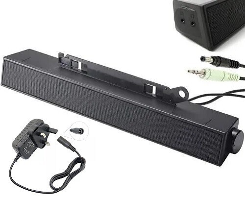 NEW Dell AX510 Multimedia LCD Soundbar Speaker with AC Adapter