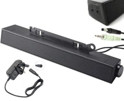 NEW Dell AX510 Multimedia LCD Soundbar Speaker with AC Adapter