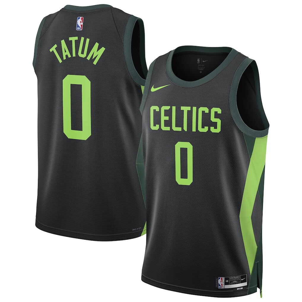 Boston Celtics Jayson Tatum #0 Nike Black NBA Swingman Jersey City
