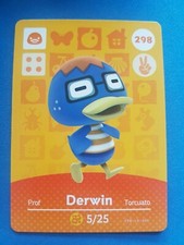 298 Derwin Animal Crossing Amiibo Card Sin...