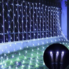 LED String Fairy Lights Curtain Net Mesh Waterproof Christmas Tree Party Outdoor