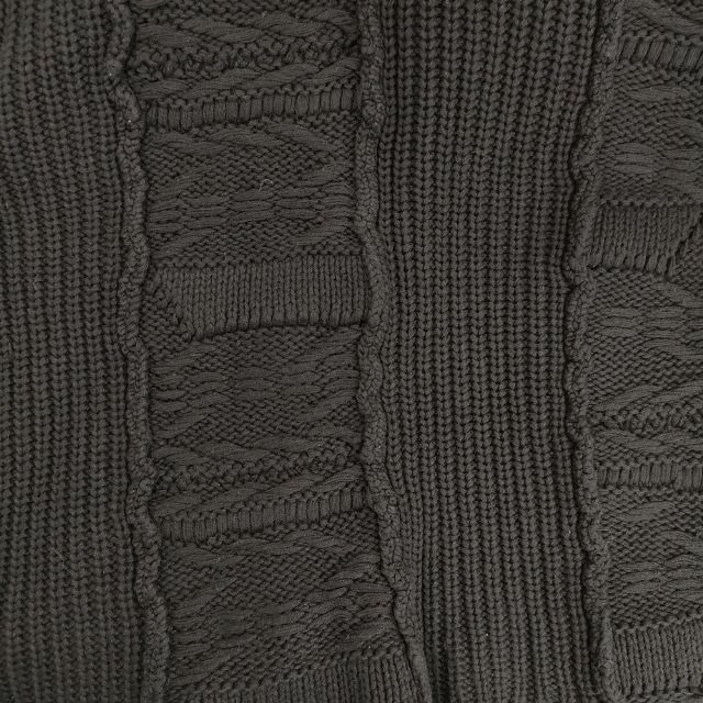 PERVERZE WAVE STRIPE CRASH KNIT ダメージ加工 0121010511 カーディガン ブラック パーバーズ 5-0503M 259398 PERVERZE WAVE STRIPE CRASH KNIT Distressed 0121010511