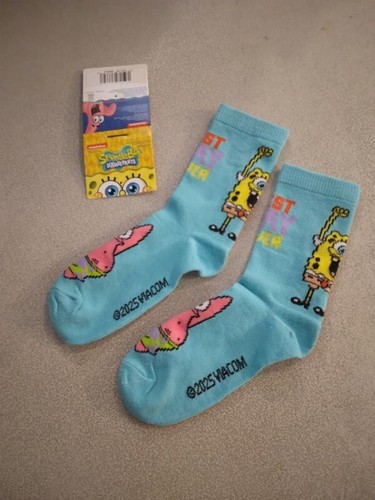 Sponge Bob Patrick Kids Crew socks 277614 - Picture 2 of 2