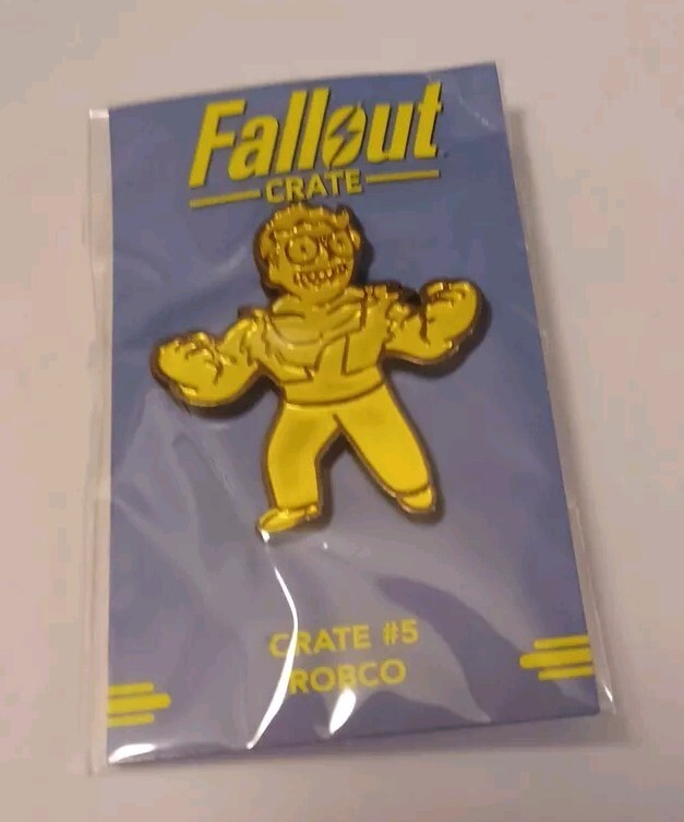 ROBCO Pin Badge - Fallout Loot Crate #5 Gaming New SEALED Merchandise Geek Black