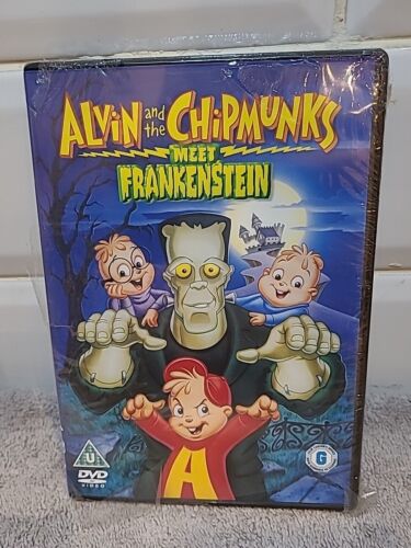 New And Sealed - Alvin And The Chipmunks Meet Frankenstein DVD R2 - Afbeelding 1 van 4