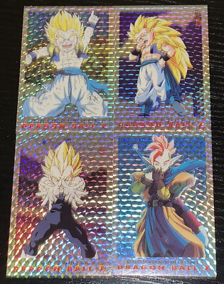 Dragon Ball Z DBZ 1989 Trading Card Series 2 Holo Prism 4 Card Lot