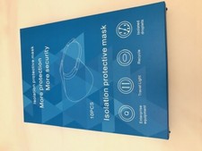 BOX OF 10 Isolation protective adjustable face shield more SECURITY