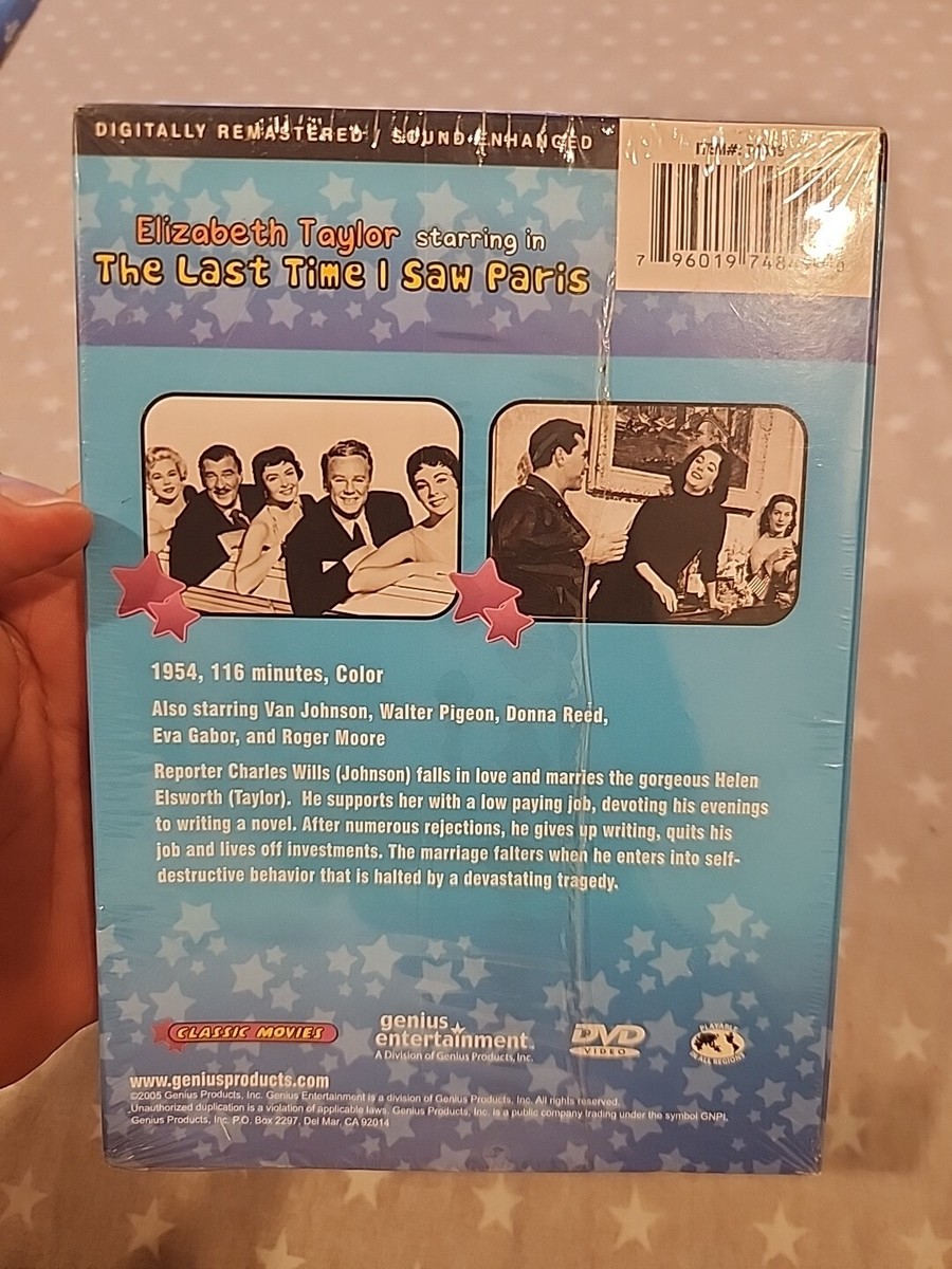 The Last Time I Saw Paris DVD 1954 Classic Film Elizabeth Taylor Van  Johnson NEW