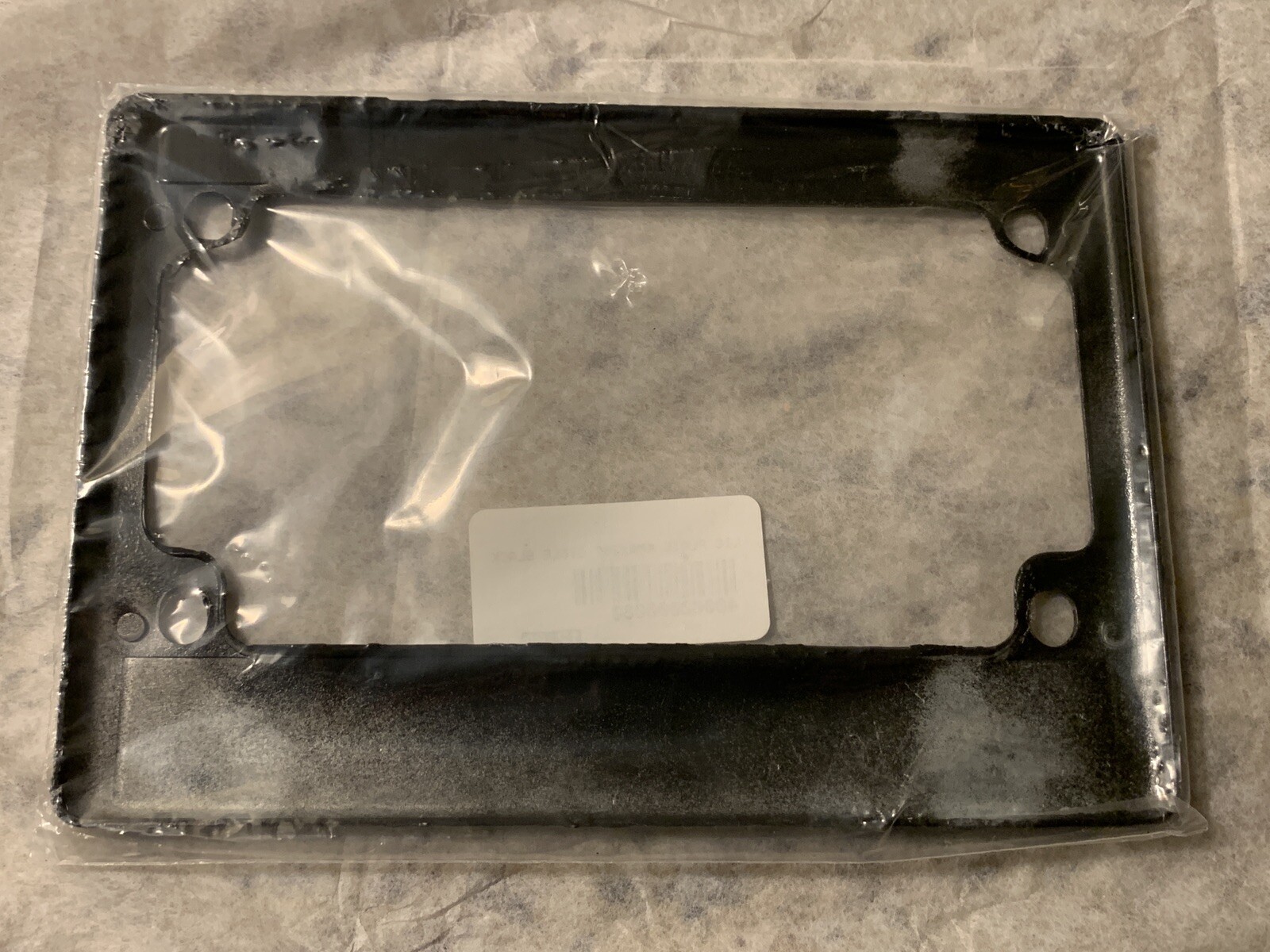 Original KMA367 Metal Black License Plate Motorcycle Frame NEW LAPD