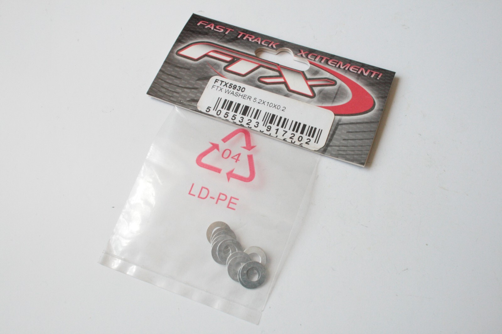 FTX Washers 5.2 x 10 x 0.2mm (12pcs) - FTX5930