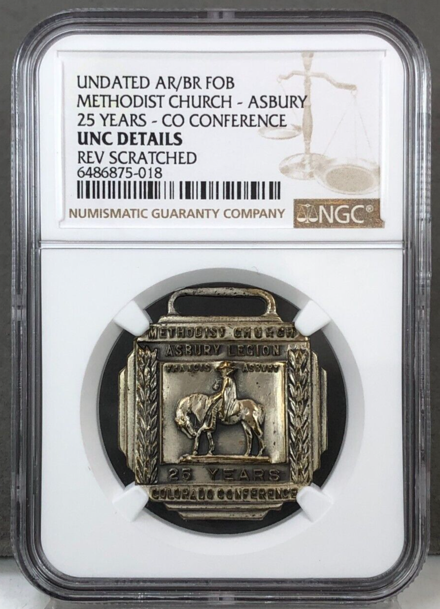 UNDATED ~ AR/BR FOB Methodist Church Asbury 25 Years Colorado Conference NGC