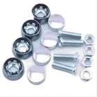 <!--F#f_0-->Silvery Chrome Anti-theft Screws Alloy Number Plate Fixing Nut<!--F/-->