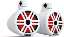 10" Multicolor LED Lighted Marine Grade Speakers in Wake Tower Enclosures