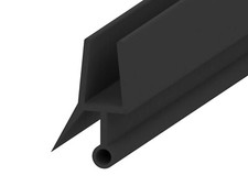 Black Shower Screen Seal Strip For 4-6mm Glass Up to 10mm Gap Bath Door 900mm