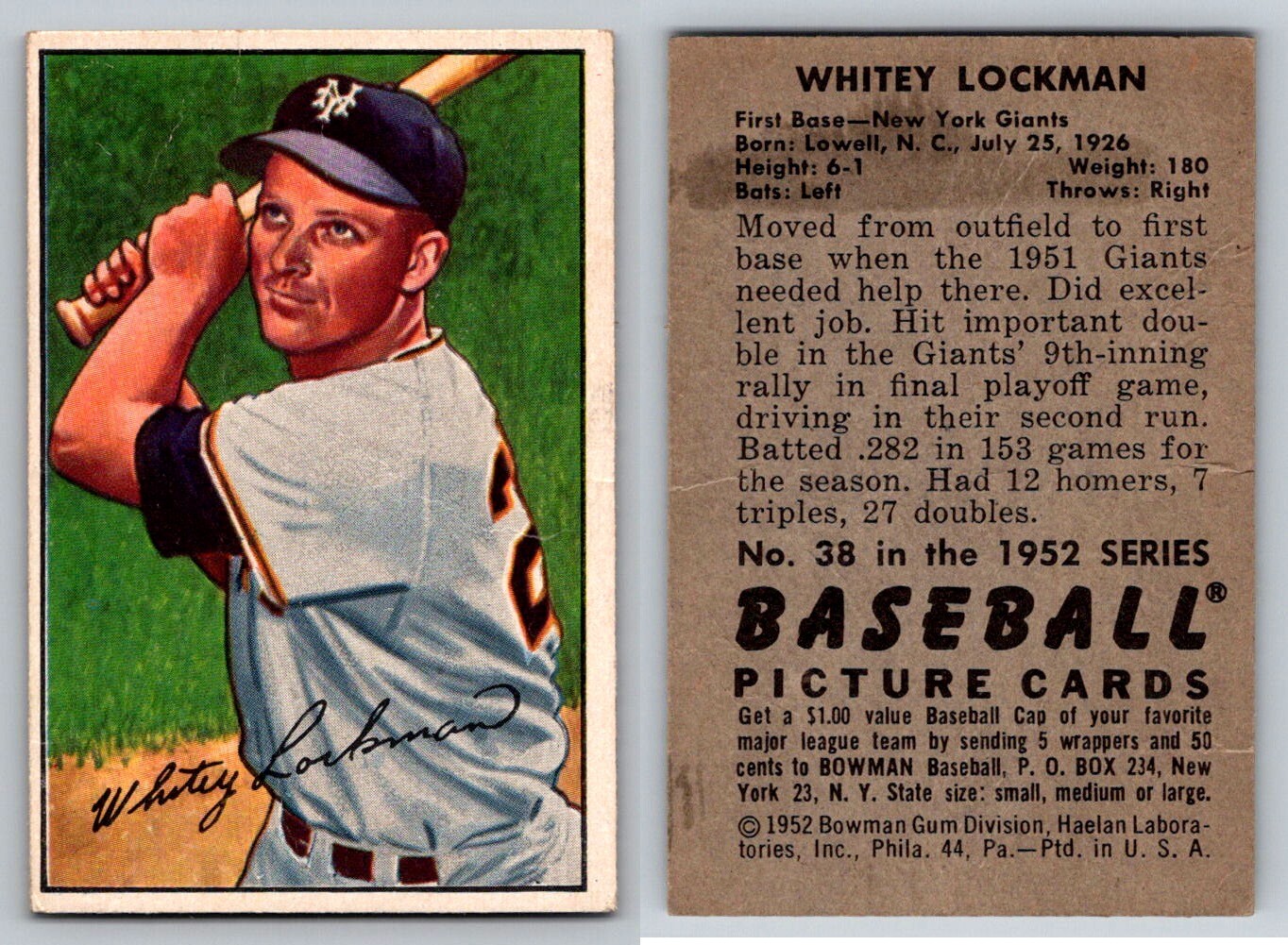 1952 BOWMAN Baseball - Complete Your Set (1-252) - Set Break - U Pick & Save - Picture 32 of 248