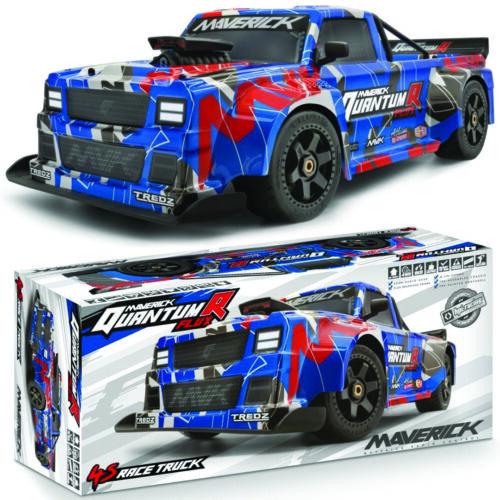 Maverick 150312 1/8 QuantumR Flux 4S 4WD Race Truck RTR Blue / Red - Picture 1 of 7