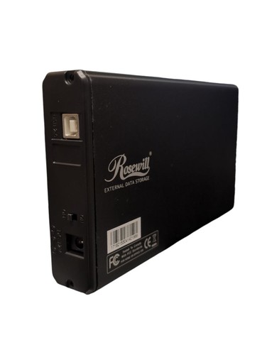 Rosewill RX35-AT-SU BLK/SLV External Hard Drive Enclosure - USB 2.0, Aluminum - Picture 2 of 5