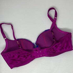 Agent Provocateur Molly Purple Silk Bra 36D New
