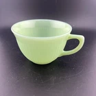 Oven Ware Fire King Jadeite Jane Ray tea cup green ribbed dinnerware signed