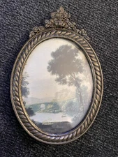 Antique Painting With Bronze Frame (possibly Italian)