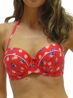 34D 8 Lepel Daisy Bikini SET Padded Halter Underwired Bikini Top and Bikini Pant
