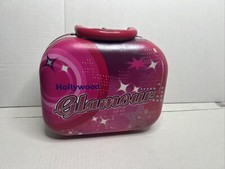 Make Up Hard Case Pink Girls Beauty Kit Hollywood Glamour Distressed Look