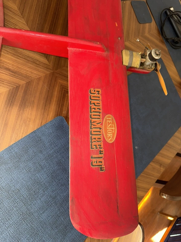 RARE Testors McCoy Gas Powered Sophomore 19 Tether Plane Brass Gas Tank READ - Image 2 of 4