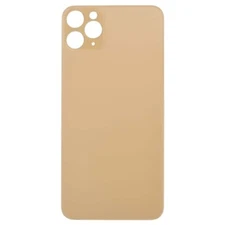Back Glass Big Hole for Apple iPhone 11 Pro Max Gold Door Rear Panel Cover Part