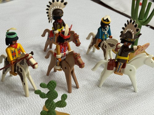🚂 -Vintage Playmobil WESTERN COWBOYS, INDIANS, MORE💥G712 - Picture 6 of 21