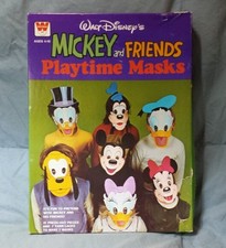 Disney's Mickey and Friends Playtime Masks Unused with Box