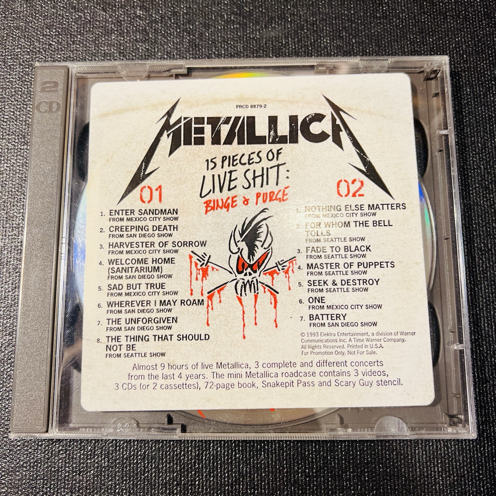 Metallica ~ 15 Pieces Of Live Shit: Binge & Purge Box Set Promo 2 CD