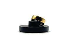 Oura Ring Gen 3 Horizon - Titanium - Size 07 - Gold - HEAVILY SCRATCHED