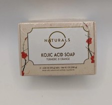 Naturals Kojic Acid Soap Turmeric  Orange Two 4 Oz Bars