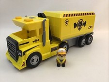 Paw Patrol Big Truck Pups Rubble Figure X-Treme Transforming Truck Lights Sounds