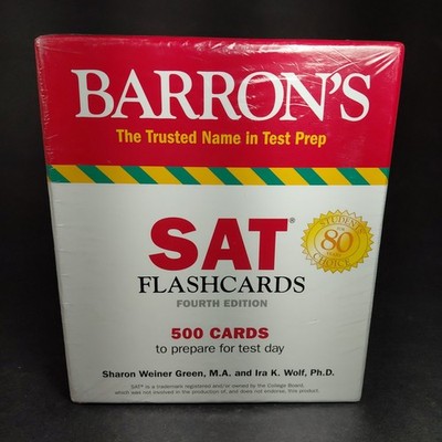 Barron's SAT Flashcards 4th Edition 500 Cards For Test Preparation