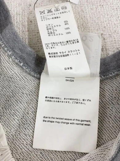 abito sacai manica 3 4 1 lino GRIGIO 12 01702