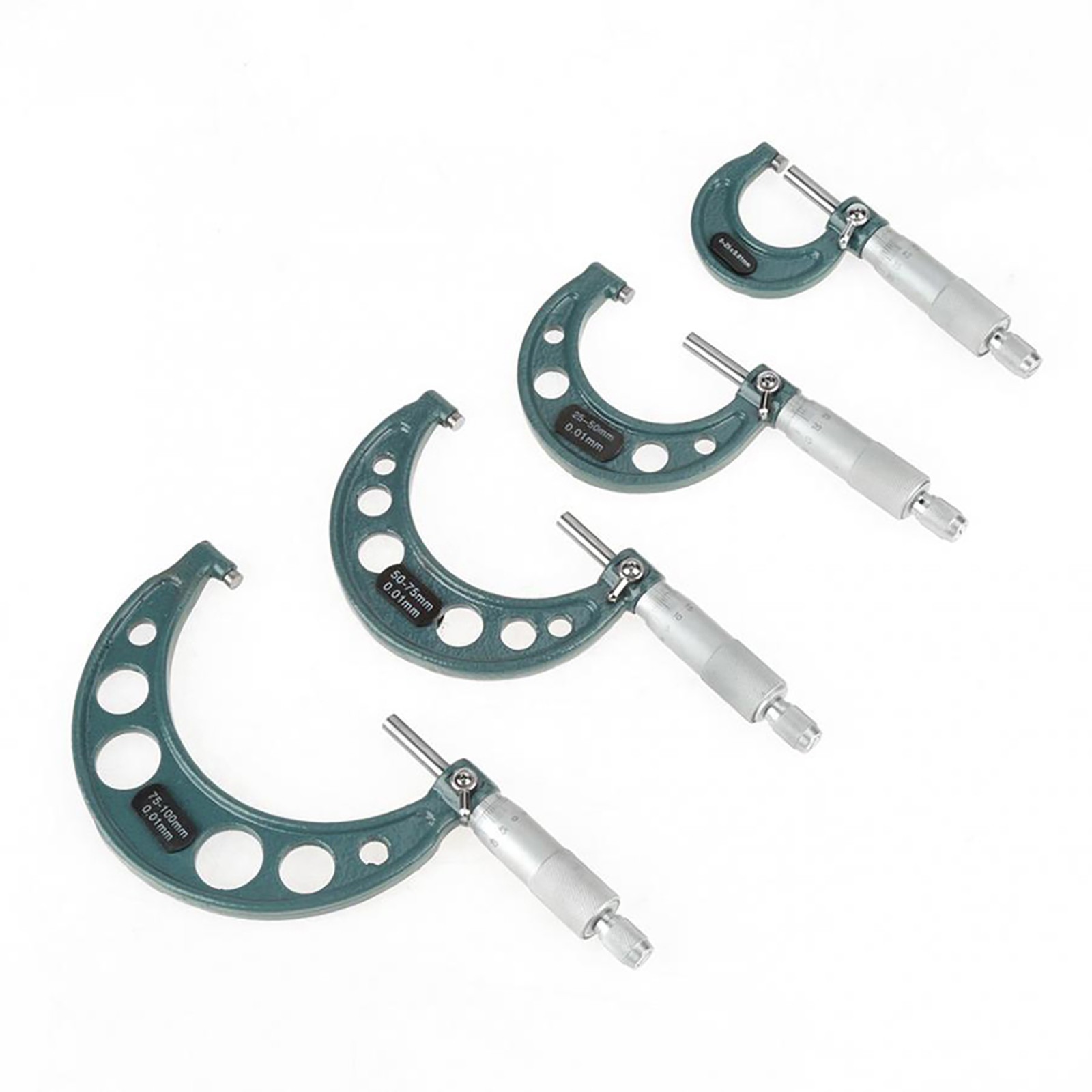 Digimatic Micrometer Set 4PCS 0-100mm 0.01mm Outside Micrometers Graduation