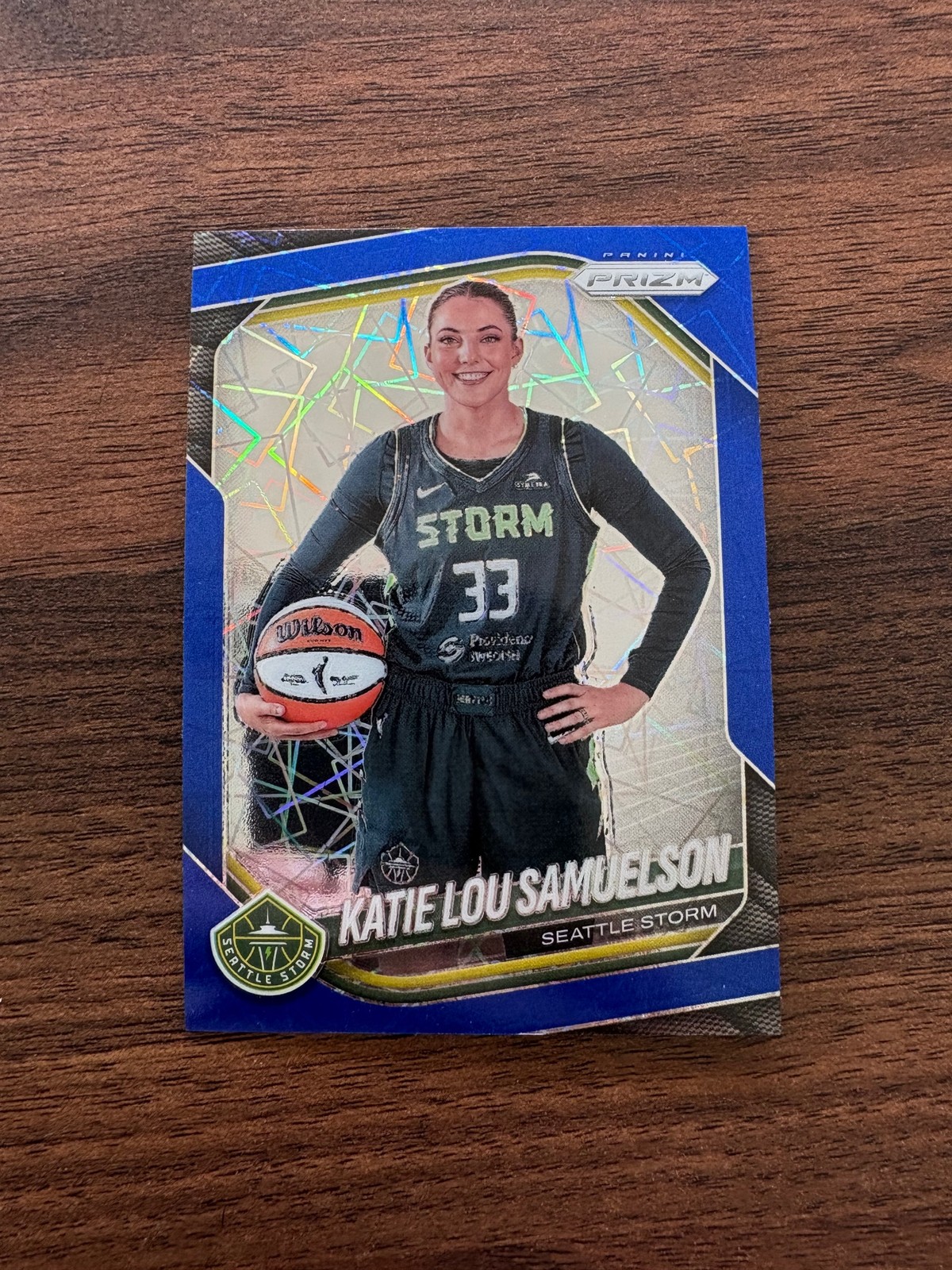 2025 Prizm WNBA #82 Katie Lou Samuelson Blue Velocity Prizm NM