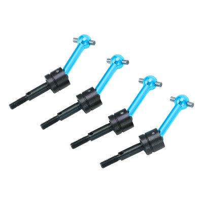 4-Piece Metal CVD Drive Shaft Set For TT02 1/10 RC Car – Aluminum Alloy Upgrade Parts (Blue, 70mm) - View #3