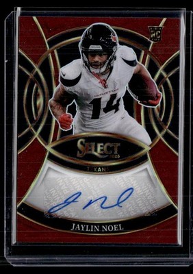 2025 Panini Select #RSI-JNL Jaylin Noel Rookie Signatures Maroon Prizm SN,AU
