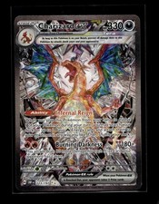 Carta Pokemon Holo Charizard ex 223/197 illustrazione speciale rara fiamme ossidiana