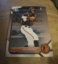 2022 Bowman Chrome Luis Gonzalez 1st Bowman #BCP-125 Baltimore Orioles (I)