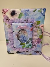 Beautiful Lavender Spring Summer Flowers Photo Album - 100 4x6 Photos - Handmade