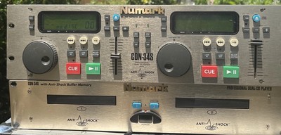 Tested Working NUMARK CDN-34S DJ PROFESSIONAL DUAL CD PLAYER + Controller +Wire