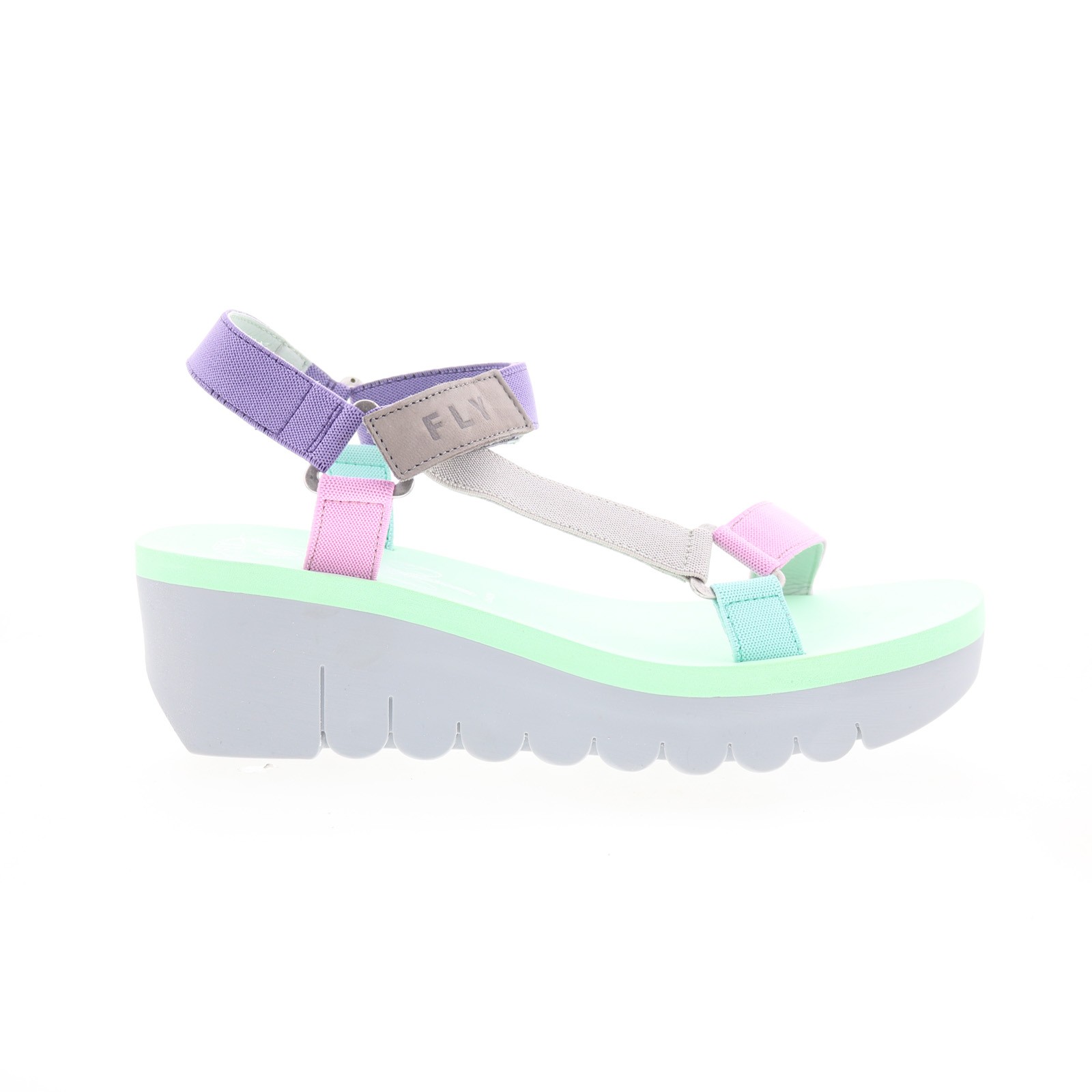 Fly London Yefa YEFA726FLY-011 Womens Pink Leather Platform Sandals Shoes