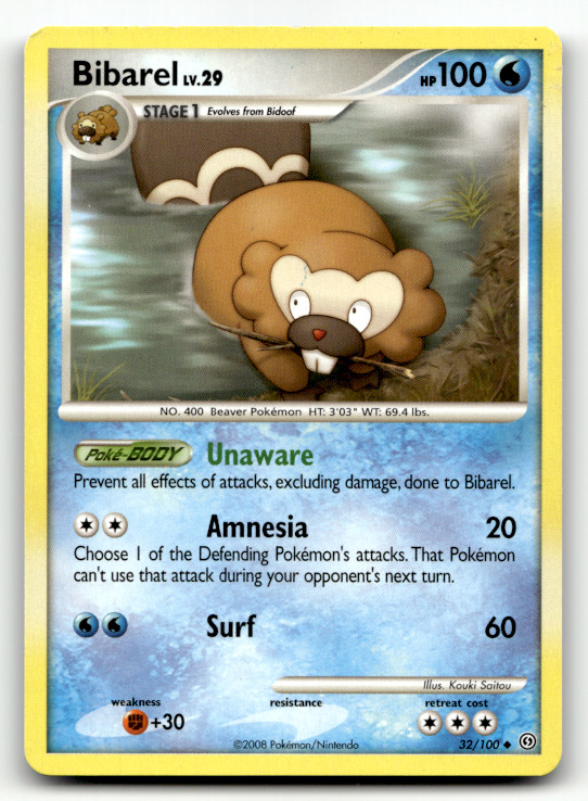 Bibarel 32/100 Normal Uncommon Stormfront LP