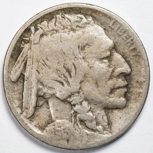 1913-D Type 1 Buffalo Nickel Fine (F) - Denver Mint